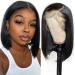 Bob Wig Human Hair 13x4 HD Lace Front Wigs Human Hair For Women 180% Density 10A Short Bob Human Hair Wigs Pre Plucked Glueless Wigs Straight Bob Lace Front Wigs Human Hair 10 Inch 10 Inch 13x4 Lace Front Wig