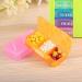 3 Times a Day Portable Pill Box Organizer - Orange | Weekly Stackable Pill Container for Medication and Supplements - Buy Online on GoSupps.com