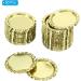 PATIKIL 1 Inch Flat Decorative Bottle Caps 50 Pack Craft Bottle Pendant Trays Double Sides Printed for DIY Pendants Craft Scrapbooks Gold Tone - Buy Online on GoSupps.com