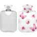 NAANLE 2L Hot Water Bottle with Butterfly Cherry Blossoms Cover - Heat Relief for Back Pain Hand & Foot Warmer Neck Comfort & Cold Therapy - Buy Online on GoSupps.com