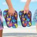 Mnsruu Cartoon Dinosaur Flip Flops - Purple Stylish Footwear for Home Hotel Spa & Travel for Men & Women - Buy Online on GoSupps.com