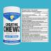 PVL Creatine Chewz Sugar Free Chewable Creatine Supplement for On-The-Go Use 5 g Monohydrate Per Day No Mixing or Mess 80 Chewable (Blue Razz Lemonade) - Buy Online on GoSupps.com