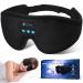 Sleep Mask Bluetooth Headphones 3D Sleep Eye Mask with White Noise Machine Wireless Music Weighted Sleep Headphones for Side Sleepers Insomnia Meditation Travel Cool Gadgets for Women Man Black