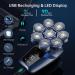 Buy Bazivve 8D Head Shaver for Bald Men - Upgraded Rotary Electric Razor & Nose Hair Trimmer Waterproof Portable Grooming Kit with LED Display - Buy Online on GoSupps.com