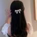 Yheakne Boho Crystal Bow Hair Clip Cz Pearl Hair Pin Clip Silver Bowknot Hair Barrette Pin Cz Bow Head Clip Headwear Decorative Headpieces Hair Accessories for Women and Girls - Buy Online on GoSupps.com
