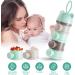 Vicloon Baby Milk Powder Dispenser - Portable 4-Layer Twist-Lock Container for Kids - Stackable Snack Storage - Green/Grey - Buy Online on GoSupps.com