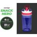 Contigo Snack Hero 2-in-1 Water Bottle Set with 4oz Snack Compartment - Red & Blue - Buy Online on GoSupps.com