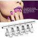 Nail Art Accessories Nail Extension Tool Manicure Clips 5pcs Silver for Thin Nails for Long Nails - Buy Online on GoSupps.com