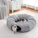 Pawz Road Cat Tunnel Bed with Peek Hole and Hanging Toy Balls - Upgraded Material - Buy Online on GoSupps.com