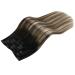 Moresoo Clip In Extensions - Real Remy Hair - Black Balayage Clips #1b/3/27 - 70g 25cm - 5PCs - Buy Online on GoSupps.com