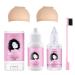 6 Pieces for beginners cosplay women girls replacement adhesive invisible bonding glue wig glue remover hair-styling wax adhesive net wig caps pink edge control brush