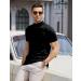COOFANDY Men's Mock Turtleneck Short Sleeve Sweater - Black X-Large - Buy Online on GoSupps.com