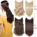 Shop Invisible Wire Hair Part Extensions - 40cm Curly Medium Brown Hairpieces for an Effortless Look - Buy Online on GoSupps.com