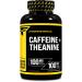 Primaforce Caffeine with L-Theanine 100mg of Each 180 Capsules 180 Servings - Non-GMO Soy Free and Gluten Free