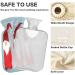 Buy Scandinavian Snowflake Hot Water Bottle - 2L Soft Fleece Cover for Hot & Cold Compress - International Shipping Available - Buy Online on GoSupps.com