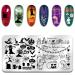 Biutee Nail Stamping Plates Kit - 10pc Templates with Stamper | Nail Art Plates for Leaves, Flowers, Animals & Holidays - Buy Online on GoSupps.com