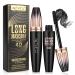 Mascara waterproof black 4D silk fiber mascara 4d silk fibre lash mascara volume and length eyelash mascara waterproof black for density eyelashes