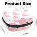 Javenproeqt Portable Women's Binding Bags - Menstrual Cup Pocket & Pads for Teens - Stylish Pink Whale Pattern - Buy Online on GoSupps.com