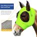 Harrison Howard Super Comfort Stretchy Fly Mask - Large Eye Space UV Protection Breathable Fluro-Lime (L) - Best for UV Protection & Comfort - Buy Online on GoSupps.com