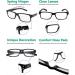 Eyekepper Men's Reading Glasses 5 Pack +2.00 Spring Hinges Classic Readers Black Frame Black-5pcs - Buy Online on GoSupps.com
