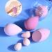 14 Makeup Sponge Set Makeup Sponge Blender Blender Sponges for Liquid Cream and Powder Multi-colored Beauty Sponge & Powder Puff Versatile Wet & Dry Use Purple - Buy Online on GoSupps.com