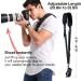 Waka Rapid Camera Neck Strap with Quick Release | Adjustable Shoulder Sling for Nikon, Canon, Sony, Olympus DSLR - Black - Buy Online on GoSupps.com