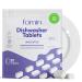 Fomin Dishwasher Detergent Tablets- 30 Count - Deep Cleaning & Deodorizer Tablets Plastic-Free Septic Safe Natural Dishwasher Cleaner Tablets - Sparkling & Clear Dishes