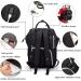 Approach Multifunctional Waterproof Diaper Backpack for Moms & Dads - Large Capacity Diaper Base Stroller Belts & USB Connection - Pure Black - Buy Online on GoSupps.com
