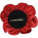 Large Flower Hair Clip 7.87" Satin Rose Flower Hairpin Barrettes for Women Girls Elegant Hair Accessories for Party Stage Show Performance Photography (Red) - Buy Online on GoSupps.com