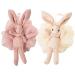 Bath Sponge Shower Loofah Sponge Travel Kids Loofahs for Shower Bath Loofah Pack Sponges for Bathing Shower loofah:1Pink rabbit+1White rabbit