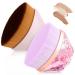 2 PCs Brochas de Maquillaje Brocha Plana de Base Liquida Para Mujer Herramienta Cosm tica Para Base de Maquillaje Mezclar L quido Crema (Con Caja de Almacenaje)