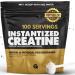 Instantized Creatine Monohydrate Gains in Bulk, Worlds First 100% Soluble Creatine for Strength, Performance, and Muscle Building (100 Servings) 1.1 Pound (Pack of 1)