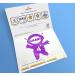Cakeshop Cake Decoration Pack | Astronaut Spaceman Premium Double Sided Glitter Card Cake Topper Sign & 25g Party Pack of Cake Sugar Sprinkles | Custom Name & Age Cake Decoration (Purple) Non-Prime Glitter Card: Purple - Buy Online on GoSupps.com