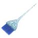 Glitter Handle Hair Dye Brush Hair Coloring Tool with Long Handle Material Pearly Lustre Handle for Beauty Salon and Hair Salon (Blue)