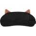 Funny Animal Eyes Sleep Mask - Soft Cotton Blindfold for Home, Travel, Office - Novelty Cat Dog Design - Black - Buy Online on GoSupps.com