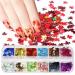 Ahorn leaves nail art glitter sequin maple leaf nail art sequins autumn nails art glitter sequins for nail design eyes make-up sequins face body glitter nail art decoration