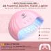 Modelones 28 Colors Gel Nail Kit with 48W Nail Lamp - DIY Home Nail Curing Set for Women in Orange Red - Buy Online on GoSupps.com