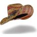 FLUFFY SENSE Vintage USA American Flag Cowboy Hat - Classic Western Style Tea Stained Unisex Cowboy Cowgirl Hat in Muddy Yellow - Buy Online on GoSupps.com