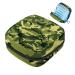 Menstruation pad bag with zipper women's napkin bag tampons collective bags for women and girls (cool green camouflage pattern)