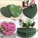 Nuobesty Heart-Shaped Flower Foam - 4 Green Floral Sponge Bricks for Wedding & Dried Flower Arrangements - Buy Online on GoSupps.com