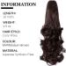 Yamel Long Curly Wavy Ponytail Extension - Natural Medium Brown - 16 inch - Buy Online on GoSupps.com