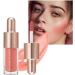 WOBBLO Liquid Cheek Blush | Natural Water Moisturizing Creamy Blush for Girls Soft Beauty Product for Daily Life Travel Soft Makeup Breathable 101 Cm - Buy Online on GoSupps.com