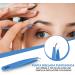 KICHLY Professional Eyebrow Tweezers Set - 4 Tweezers & Travel Leather Case - Perfect for Precision Plucking (Blue) - Buy Online on GoSupps.com
