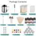 Haccah Complete Candle Making Kit - DIY Arts and Crafts Supplies for Adults & Kids | Wax, Wicks, Scents, Dyes, Melting Pot & Candle Tins - Buy Online on GoSupps.com