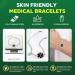 Upgraded QR Code Medical Alert ID Bracelets for Men & Women - Customizable Titanium Steel Emergency Medical Bracelets - Fits Wrists 8-10 - Silver Curb Chain - Buy Online on GoSupps.com