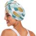 Summer Fruit Pineapple Dry Hair Cap & Towel Set - Quick Dry Super Absorbent Soft Comfort | 2-Piece Headband Bundle - Buy Online on GoSupps.com