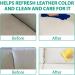 Leather Care Cream - 100g Leather Care Balm Furniture Cleaner | Professional Beeswax Furniture Polish Restorer Leather Polish & Conditioner with 1 Sponge for Furniture - Buy Online on GoSupps.com