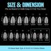 Tomicca Almond Short Nail Tips - 360 Pieces 15 Sizes Soft Gel Full Cover Pre-shaped Matt Art Nails for Gel Nails - Buy Online on GoSupps.com