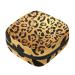 Menstrual Pad Bag with Zipper Ladies Napkin Bag Tampons Collection Pouch for Women and Girls (Leopard Print)