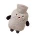 Heiqlay Hot Water Bag Warm Water Bag Hot Water Bottles Cosy Fluffy Soft Plush Cute Pattern for Back Legs Waist Warm Good Gift for Family or Girlfriend 1pc 1000ml 26x15cm Gray M-1